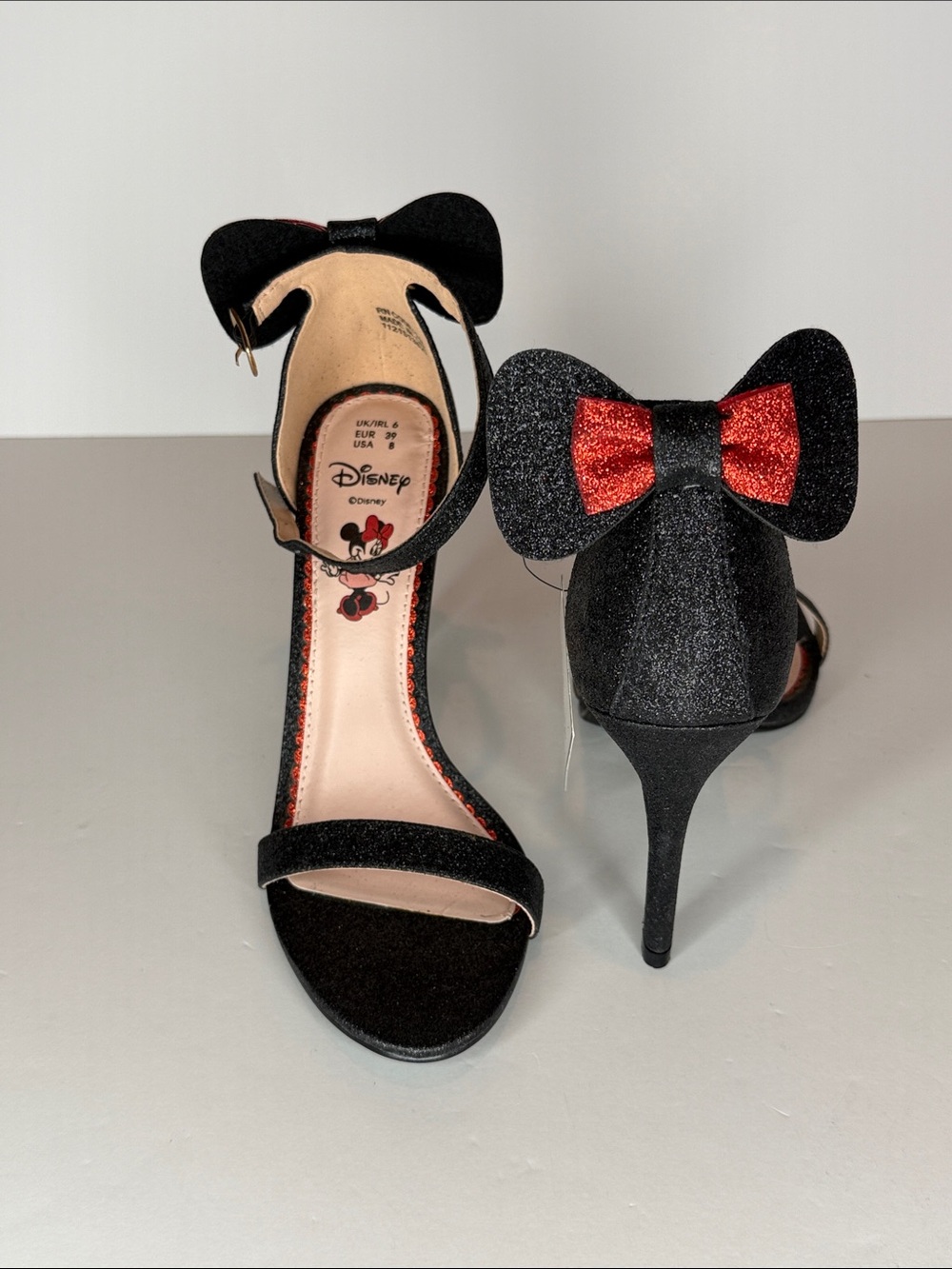 Disney Minnie Mouse glitter heels